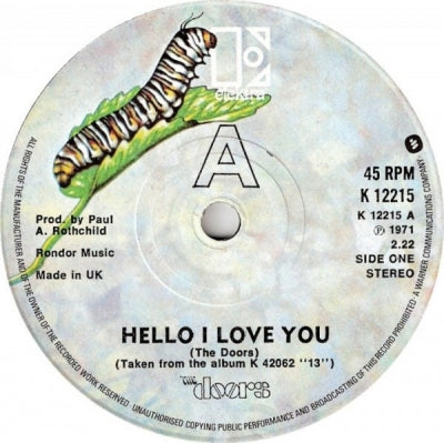 THE DOORS - Hello, I Love You / Love Me Two Times