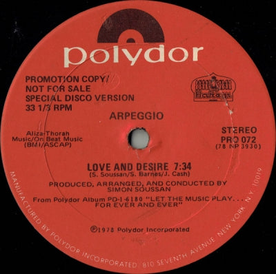 ARPEGGIO - Love And Desire