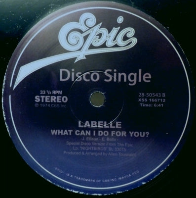 PATTI LABELLE - Music Is My Way Of Life / What Can Do For You?