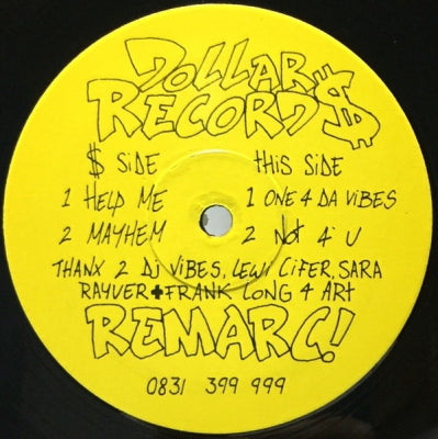 REMARC! - Help Me / Mayhem / One 4 Da Vibes / Not 4 U