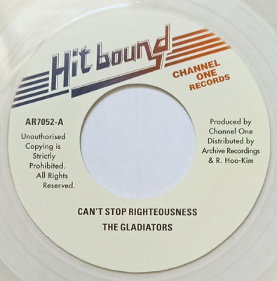 THE GLADIATORS - Can't Stop Righteousness / Version