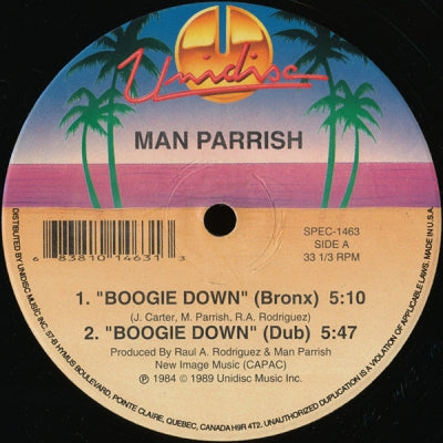 MAN PARRISH / TWO SISTERS - Boogie Down / Destiny