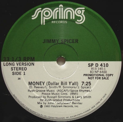 JIMMY SPICER - Money (Dollar Bill Y'All)