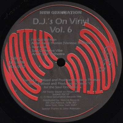 VARIOUS - D.J.'s On Vinyl Vol. 6