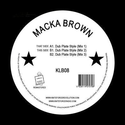 MACKA BROWN - Dub Plate Style EP