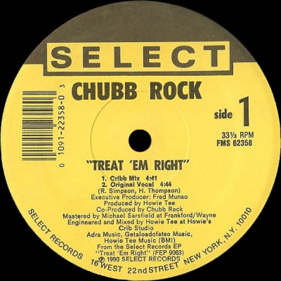 CHUBB ROCK - Treat 'Em Right