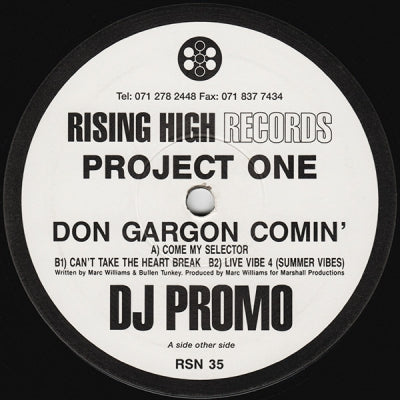 PROJECT ONE - Don Gargon Comin'