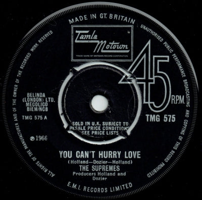 THE SUPREMES - You Can't Hurry Love