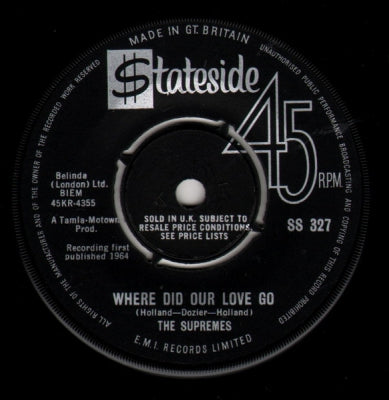 THE SUPREMES - Where Did Our Love Go / He Means The World To Me
