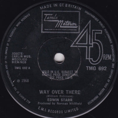 EDWIN STARR - Way Over There / If My Heart Could Tell The Story