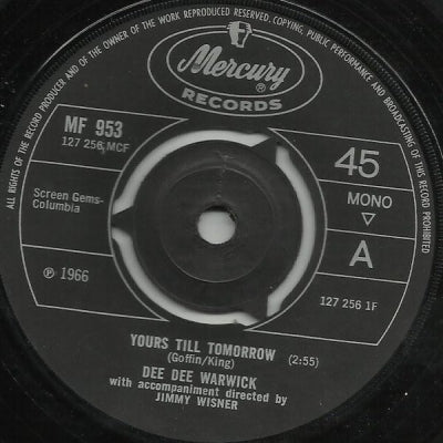 DEE DEE WARWICK - Yours Till Tomorrow / I'm Gonna Make You Love Me