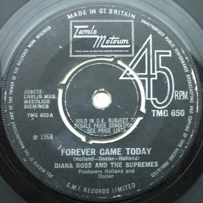 DIANA ROSS & THE SUPREMES - Forever Came Today / Time Changes Things