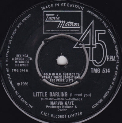 MARVIN GAYE - Little Darling (I Need You) / Hey Diddle Diddle