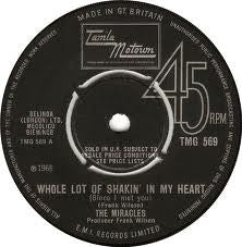 THE MIRACLES - Whole Lot Of Shakin' In My Heart (Since I Met You) / Oh Be My Love