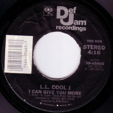 L.L.COOL J - I Can Give You More / I Can't Live Without My Radio