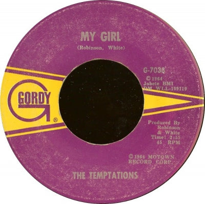 THE TEMPTATIONS - My Girl / (Talkin' 'Bout) Nobody But My Baby