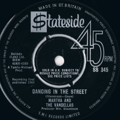 MARTHA REEVES & THE VANDELLAS - Dancing In The Street / There He Is (At My Door)