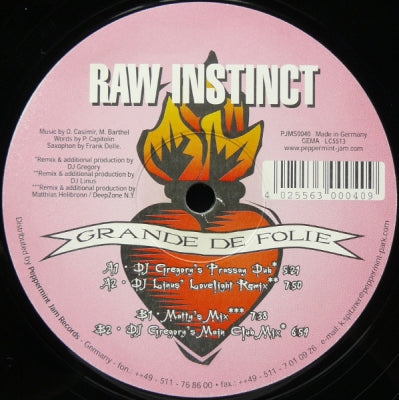 RAW INSTINCT - Grande De Folie
