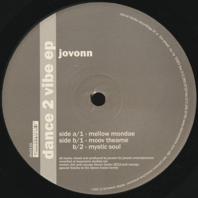 JOVONN - DAnce 2 Vibe EP