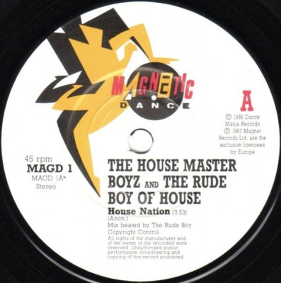 THE HOUSE MASTER BOYZ & THE RUDE BOY OF HOUSE - House Nation
