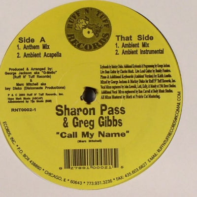 SHARON PASS & GREG GIBBS - Call My Name