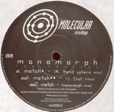 MONOMORPH - Metoh (The Remixes)