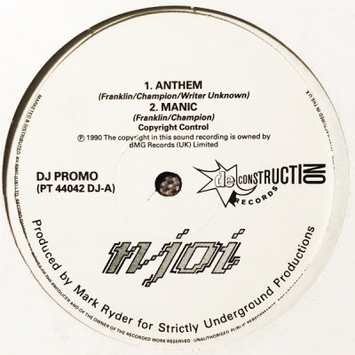 N-JOI - Music From A State Of Mind - Anthem / Manic /  Techno Gangsters