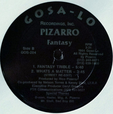 PIZARRO - Looking Good / Fantasy
