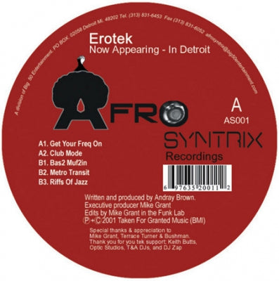 EROTEK - Now Appearing - In Detroit
