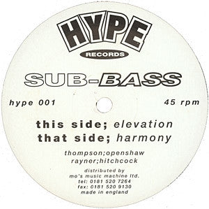 SUB-BASS - Elevation / Harmony