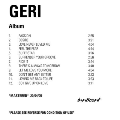 GERI HALLIWELL - Passion