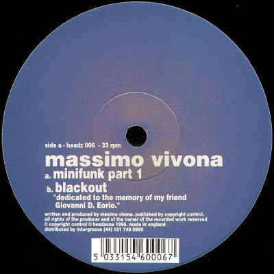 MASSIMO VIVONA - Minifunk Part 1 / Blackout
