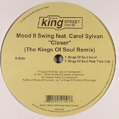 MOOD II SWING FEAT. CAROL SYLVAN / A HUNDRED BIRDS FEAT. REGI - Closer / Too Close
