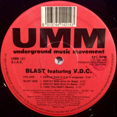 BLAST FEATURING V.D.C. - Crayzy Man