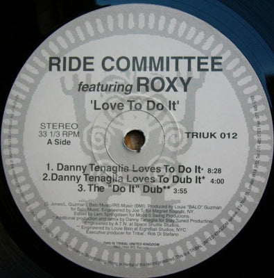 RIDE COMMITTEE FEATURING ROXY - Love To Do It