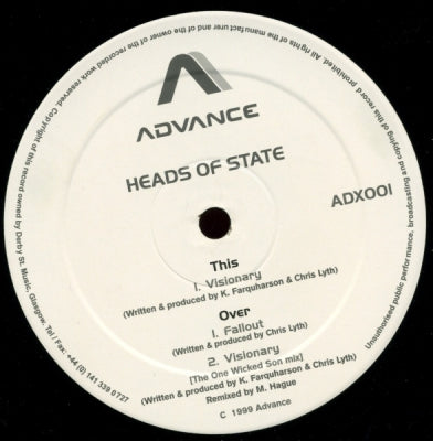 HEADS OF STATE - Visionary / Fallout