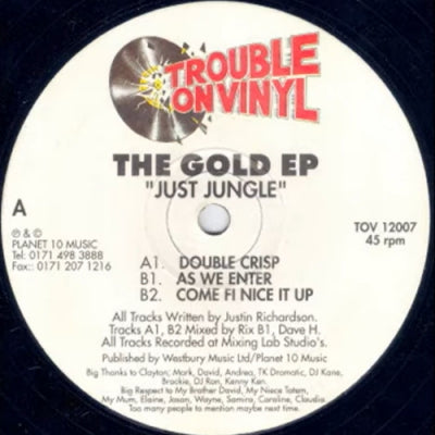 JUST JUNGLE - The Gold EP