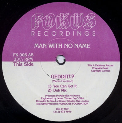 MAN WITH NO NAME - Geddit !!? / 120 Something