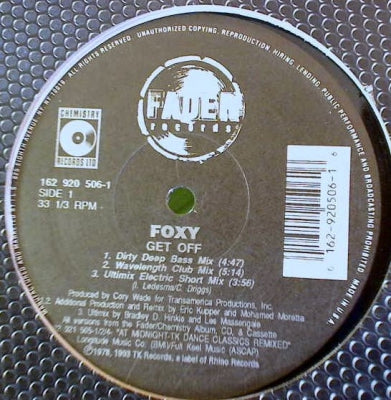 FOXY / PETER BROWN - Get Off / Dance With Me