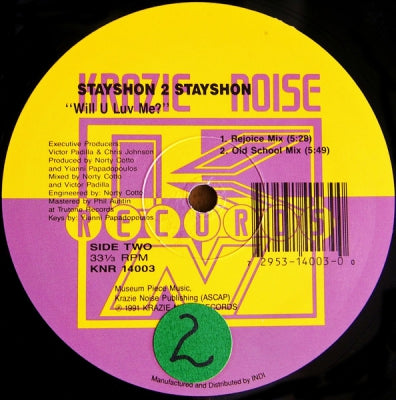 STAYSHON 2 STAYSHON - It's All Rite / Will U Luv Me
