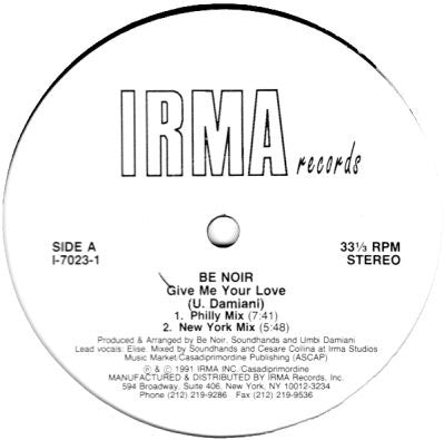 BE NOIR - Give Me Your Love