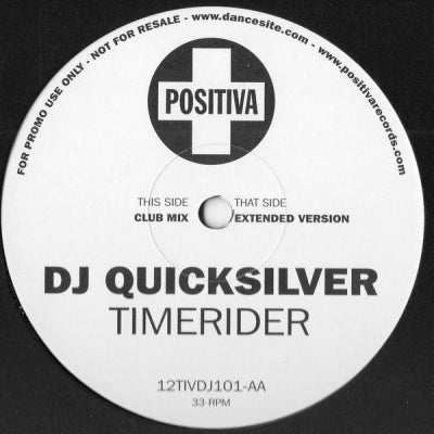 DJ QUICKSILVER - Timerider