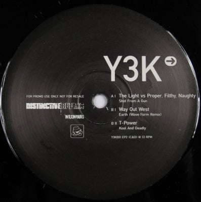 VARIOUS (THE LIGHT VS PROPER, FILTHY, NAUGHTY / WAY OUT WEST / T-POWER) - Y3K → Deep Progressive Breaks EP2 (Shot From A Gun / Earth - Remix / Kool And Deadly)