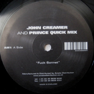 JOHN CREAMER AND PRINCE QUICK MIX - Fuck Sonnet