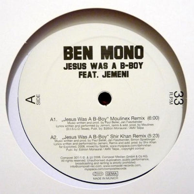 BEN MONO - Jesus Was A B-Boy