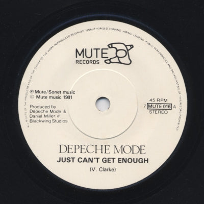 DEPECHE MODE - Just Can't Get Enough / Any Second Now