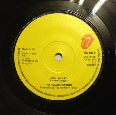 THE ROLLING STONES - Fool To Cry / Crazy Mama