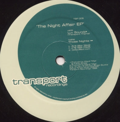 MIGUEL MIGS - The Night Affair EP