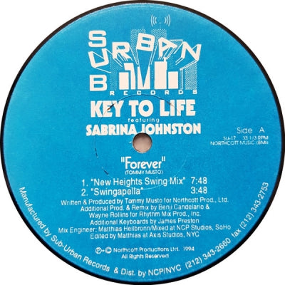 KEY TO LIFE FEATURING SABRINA JOHNSTON - Forever