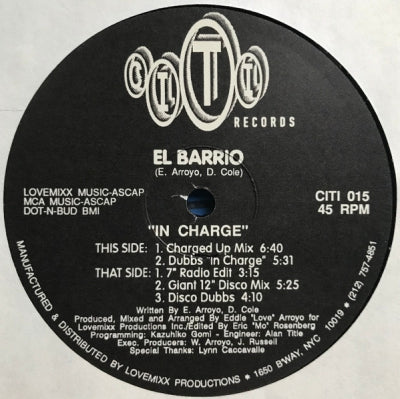 EL BARRIO - In Charge